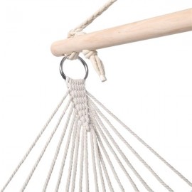 [US-W]Cotton Rope Sling With Tassel Beige