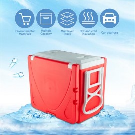 Outdoor Picnic Foldable Multi-function Rolling Cooler Upgraded Stool Red
