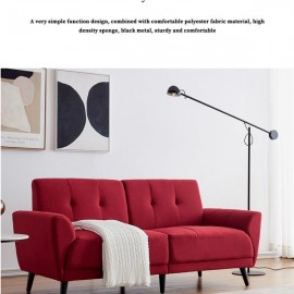 Modern ployester fabric sofa 71"W Red