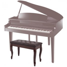 29inch piano bench brown