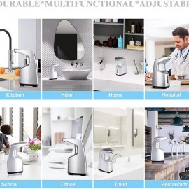 SADALAK Automatic Soap Dispenser Touchless Automatic Hand Sanitizer Dispenser Countertop/Wall Mounted 450 ML Soap Dispenser for Bathroom Kitchen Office Hospital Bar Hotel