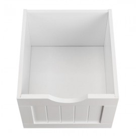 Single Door Bathroom Storage Cabinet with 4 Drawers White