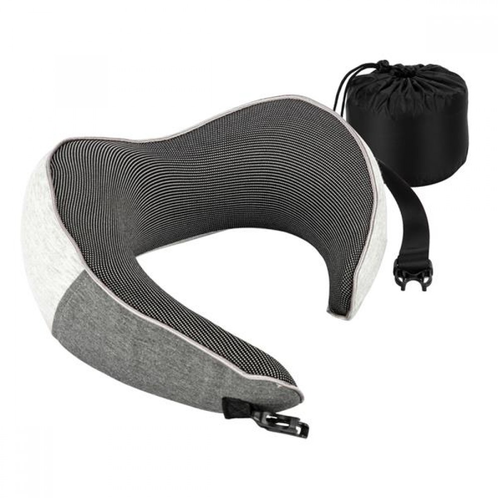 [US-W]Arc Neck Pillow SN-FC592 Buckle Gray