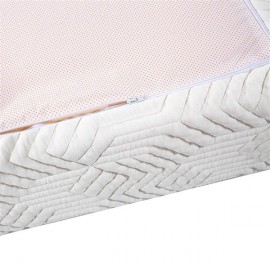 8" Three Layers Cool Medium High Softness Cotton Mattress with 2 Pillows Twin Size