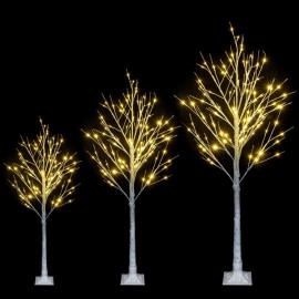 6FT Snowflake Christmas Tree with 96 LED Lamp
