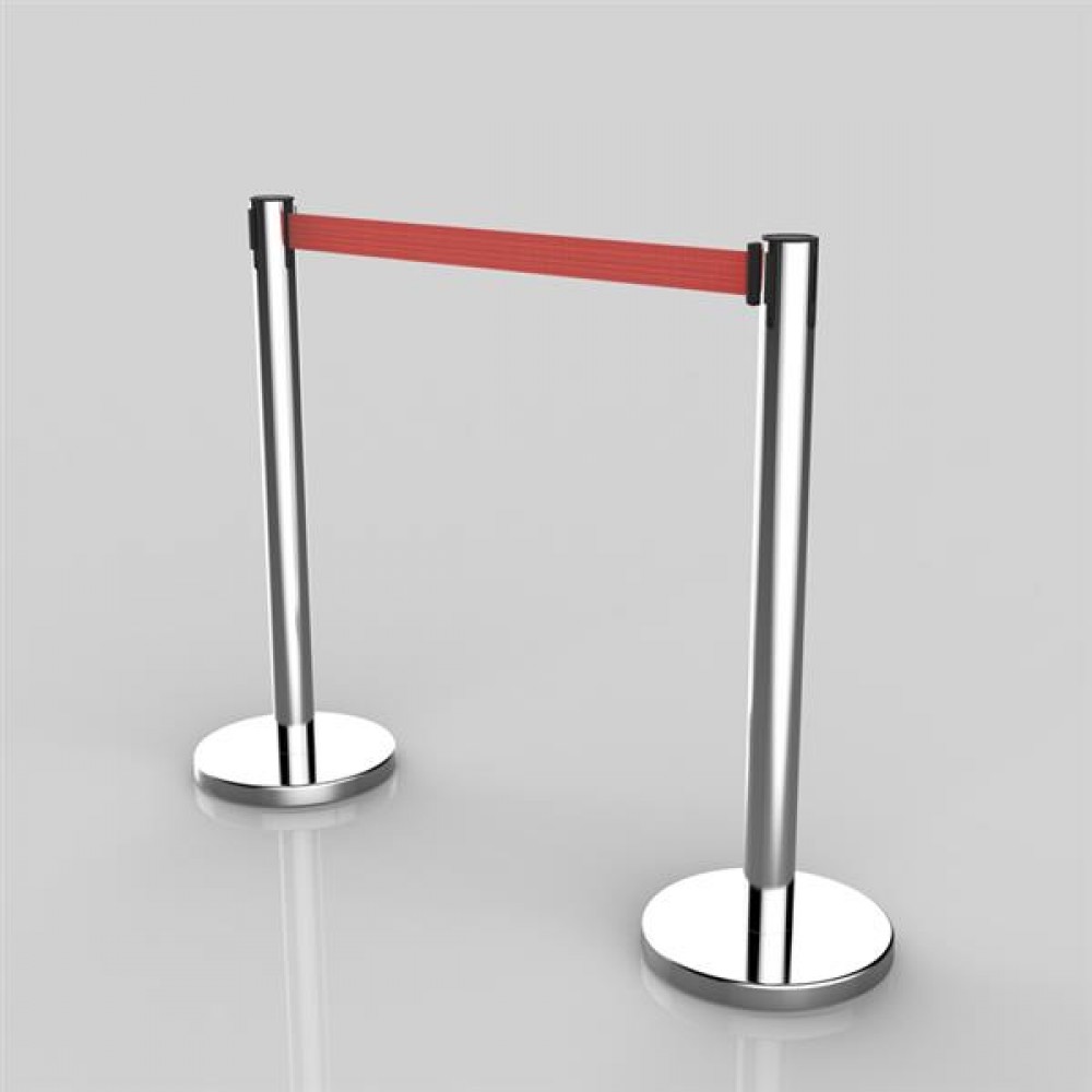 2pcs 32 x 90cm Stainless Steel Telescopic Handrails Silver