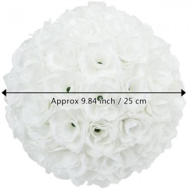 5Pcs 25CM Flower Balls Wedding Decoration White